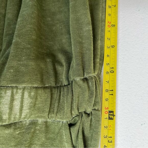 Harlow and Rose Woman Green Jumpsuit Sleeveless Elastic Waist Burnout Pockets 1X - Picture 14 of 16